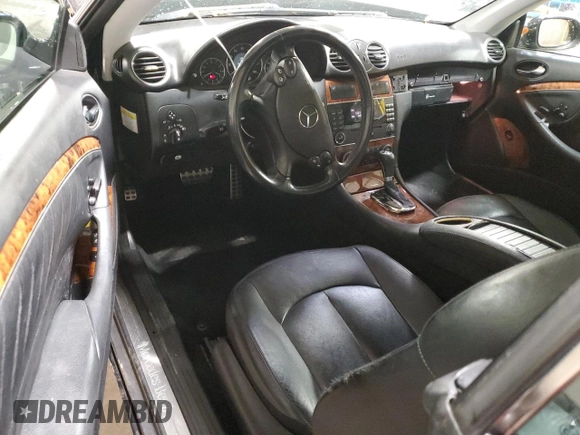 2008 Mercedes-Benz CLK-Class 3.5L with VIN WDBTJ56H08F237826, listed as a Copart auction lot 77552714 with 124,059 mi miles and Salvage Title. Bid and sale history available at carsss.com. Image 8.