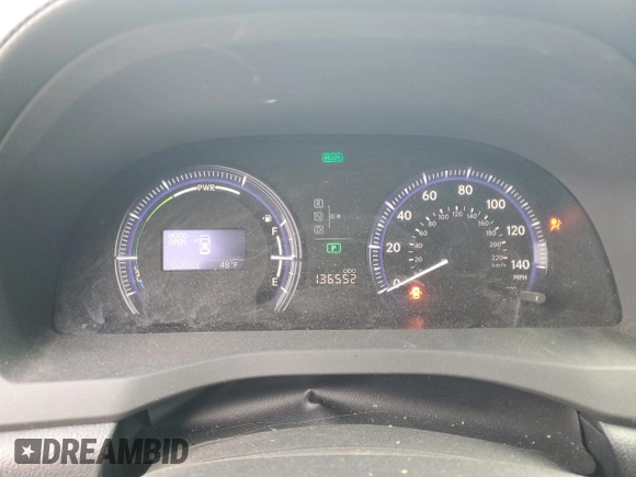 2010 Lexus HS 250h with VIN JTHBB1BA9A2015793, listed as a Copart auction lot 43450665 with 136,552 mi miles and Salvage Title. Bid and sale history available at DreamBid. Image 9.