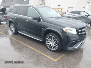 2017 Mercedes-Benz GLS 63 AMG with VIN 4JGDF7FE4HA752670, listed as a IAAI auction lot 41479746 with 105,653 mi miles and . Bid and sale history available at DreamBid. Image 1.