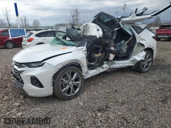 2021 Chevrolet Blazer Premier с VIN 3GNKBLRS2MS555868, выставлен на аукционе Copart как лот 53693655 с пробегом Не указан миль и Списание • Salvage title. История ставок и продаж доступна на DreamBid. Изображение 1.
