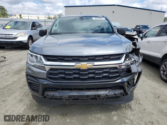 2021 Chevrolet Colorado 2WD Work Truck with VIN 1GCGSBEN1M1293514, listed as a Copart auction lot 72248054 with 84,783 mi miles and Salvage title. Bid and sale history available at DreamBid. Image 5.
