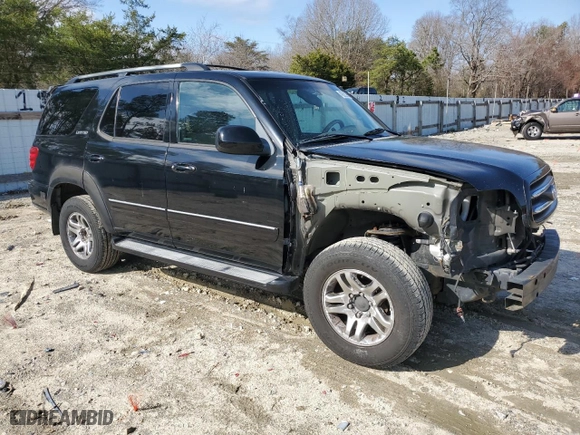 2004 Toyota Sequoia Limited with VIN 5TDBT48A84S229789, listed as a Copart auction lot 49262395 with 255,195 mi miles and Salvage Title. Bid and sale history available at carsss.com. Image 4.