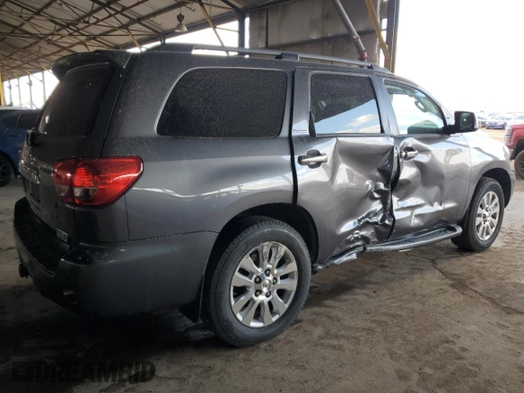 2014 Toyota Sequoia Platinum with VIN 5TDDW5G17ES099609, listed as a Copart auction lot 84767574 with 126,773 mi miles and Salvage Title. Bid and sale history available at carsss.com. Image 3.