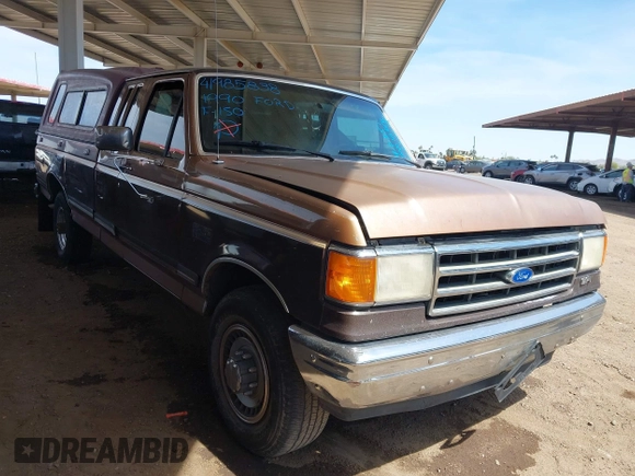 1990 Ford F-250 with VIN 1FTHX25G3LKB31027, listed as a IAAI auction lot 41985838 with 86,502 mi miles and . Bid and sale history available at DreamBid. Image 1.