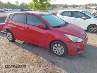 2016 Hyundai Accent SE with VIN KMHCT5AE9GU257815, listed as a IAAI auction lot 41941325 with 109,113 mi miles. Bid and sale history available at carsss.com. Image 1.
