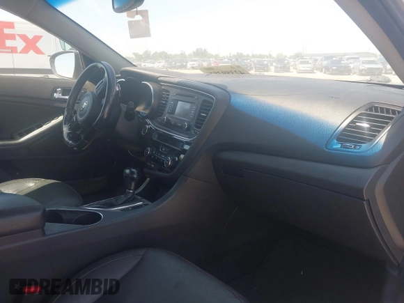 2014 Kia Optima SXL Turbo with VIN 5XXGR4A66EG299014, listed as a IAAI auction lot 42359381 with 150,027 mi miles and . Bid and sale history available at DreamBid. Image 5.