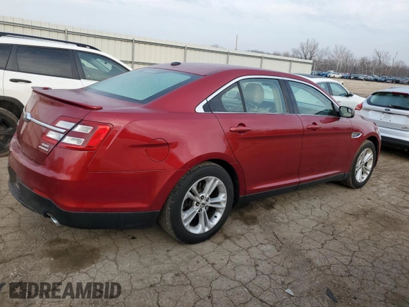 2014 Ford Taurus SEL with VIN 1FAHP2E8XEG123009, listed as a Copart auction lot 42724724 with 117,639 mi miles and Salvage Title. Bid and sale history available at DreamBid. Image 3.