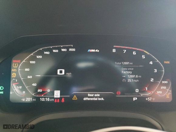 2023 BMW M4 Competition xDrive with VIN WBS43AZ01PCL21192, listed as a Copart auction lot 83487684 with NaN miles and Salvage Title. Bid and sale history available at carsss.com. Image 9.