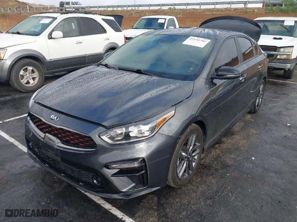 2021 Kia Forte GT-Line with VIN 3KPF34AD6ME383076, listed as a IAAI auction lot 41521780 with NaN miles. Bid and sale history available at carsss.com. Image 2.
