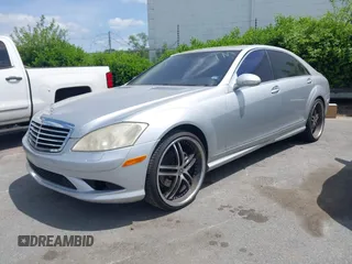 2007 Mercedes-Benz S 550 with VIN WDDNG71XX7A107346, listed as a IAAI auction lot 42090198 with 239,083 mi miles and . Bid and sale history available at DreamBid. Image 2.