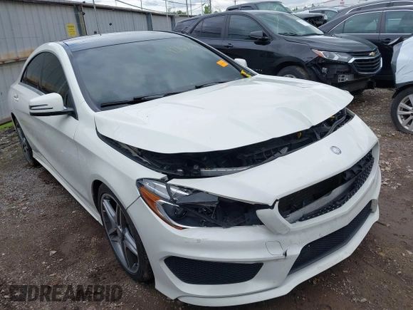 2015 Mercedes-Benz CLA 250 with VIN WDDSJ4GB9FN193268, listed as a IAAI auction lot 42165516 with 138,499 mi miles and . Bid and sale history available at DreamBid. Image 1.