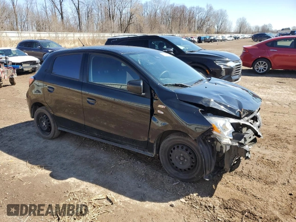 2021 Mitsubishi Mirage ES with VIN ML32AUHJ4MH005030, listed as a Copart auction lot 51743955 with 98,920 mi miles and Clean title. Bid and sale history available at DreamBid. Image 4.