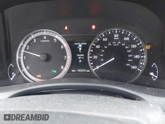 2013 Lexus GS 350 with VIN JTHCE1BL7D5014898, listed as a IAAI auction lot 41656269 with 102,275 mi miles. Bid and sale history available at carsss.com. Image 7.