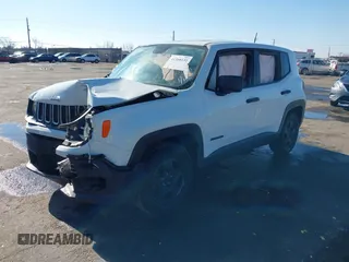 2017 Jeep Renegade Sport with VIN ZACCJAAB5HPF97197, listed as a IAAI auction lot 41368131 with 90,289 mi miles and . Bid and sale history available at DreamBid. Image 2.