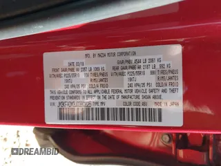 2018 Mazda CX-5 Grand Touring with VIN JM3KFADM3J0380826, listed as a IAAI auction lot 41888097 with 70,529 mi miles. Bid and sale history available at carsss.com. Image 9.