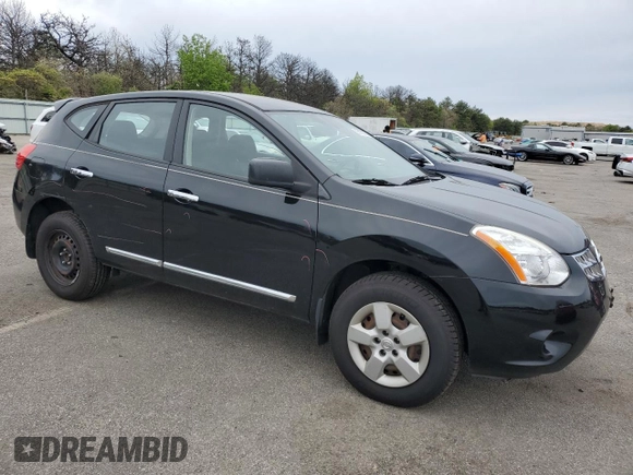 2011 Nissan Rogue SV with VIN JN8AS5MT5BW185098, listed as a Copart auction lot 55133755 with 124,680 mi miles and Salvage Title. Bid and sale history available at DreamBid. Image 4.