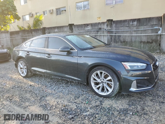 2022 Audi A5 Sportback Premium Plus with VIN WAUCBCF56NA010395, listed as a Copart auction lot 67893063 with 17,373 mi miles. Bid and sale history available at carsss.com. Image 4.