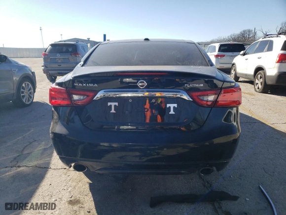 2017 Nissan Maxima SR with VIN 1N4AA6AP6HC379473, listed as a Copart auction lot 42408595 with 88,174 mi miles and Salvage Title. Bid and sale history available at carsss.com. Image 6.