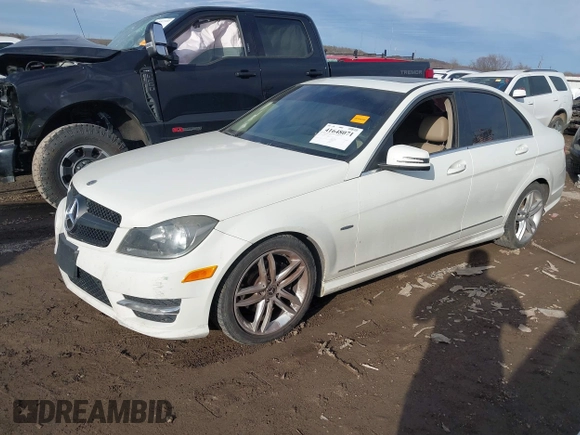 2012 Mercedes-Benz C 250 Sport with VIN WDDGF4HB4CR191843, listed as a IAAI auction lot 41648071 with 138,178 mi miles and . Bid and sale history available at DreamBid. Image 17.