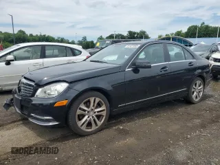 2012 Mercedes-Benz C 300 Sport with VIN WDDGF8BB7CR191979, listed as a Copart auction lot 61437665 with 76,740 mi miles and Salvage title. Bid and sale history available at DreamBid. Image 1.