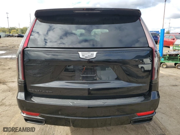 2023 Cadillac Escalade 4WD Sport Platinum with VIN 1GYS4GKL4PR490892, listed as a Copart auction lot 75392044 with 25,984 mi miles and Salvage Title. Bid and sale history available at carsss.com. Image 6.