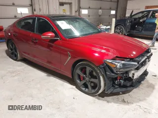 2019 Genesis G70 Advanced with VIN KMTG34LEXKU025537, listed as a IAAI auction lot 41744546 with 62,929 mi miles and . Bid and sale history available at carsss.com. Image 1.