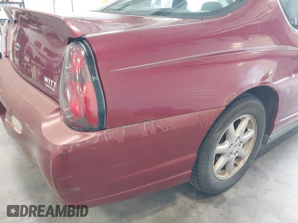 2005 Chevrolet Monte Carlo LS с VIN 2G1WW12E959311651, выставлен на аукционе IAAI как лот 42509406 с пробегом 270 914 миль миль и . История ставок и продаж доступна на DreamBid. Изображение 12.