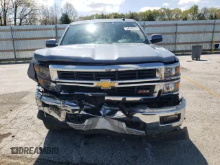 2015 Chevrolet Silverado 1500 LT with VIN 1GCVKREC7FZ435447, listed as a Copart auction lot 54519515 with 124,881 mi miles and Salvage Title. Bid and sale history available at DreamBid. Image 5.
