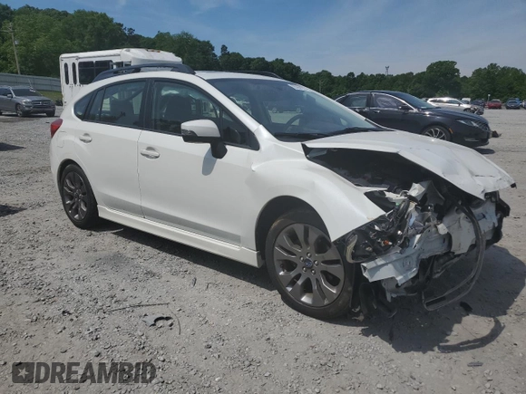 2016 Subaru Impreza Special Sports Premium with VIN JF1GPAS67GH305174, listed as a Copart auction lot 55268225 with 84,134 mi miles and Salvage title. Bid and sale history available at DreamBid. Image 4.