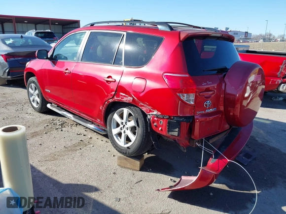 2008 Toyota RAV4 Ltd with VIN JTMZD31V086071330, listed as a IAAI auction lot 41655978 with 223,411 mi miles. Bid and sale history available at carsss.com. Image 3.