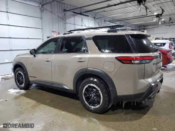 2023 Nissan Pathfinder SV with VIN 5N1DR3BD8PC212514, listed as a Copart auction lot 44709455 with 49,497 mi miles and Salvage Title. Bid and sale history available at carsss.com. Image 2.