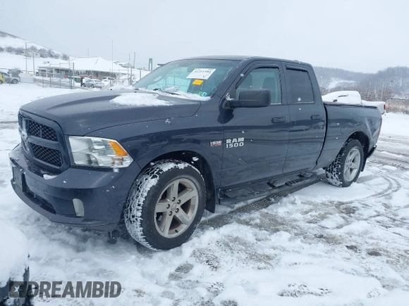 2018 Ram 1500 Express with VIN 1C6RR7FT8JS198377, listed as a IAAI auction lot 41211584 with 74,108 mi miles. Bid and sale history available at carsss.com. Image 2.