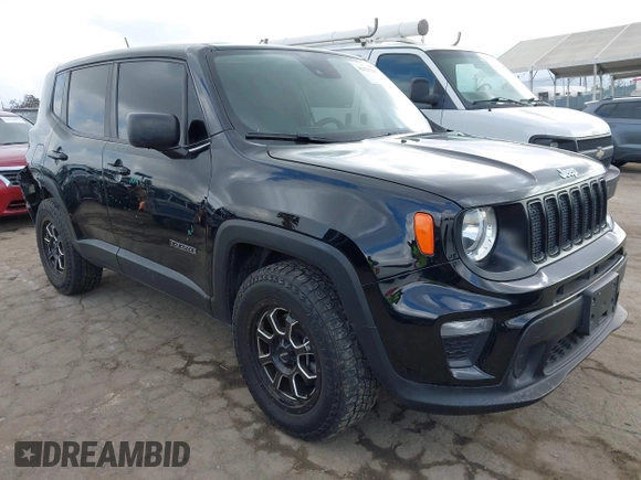 2021 Jeep Renegade Upland z VIN ZACNJDABXMPM49550, wystawiony jako IAAI lot #42121343 z przebiegiem 54 674 mil mil oraz . Historia ofert i sprzedaży dostępna na DreamBid. Obrazek 1.
