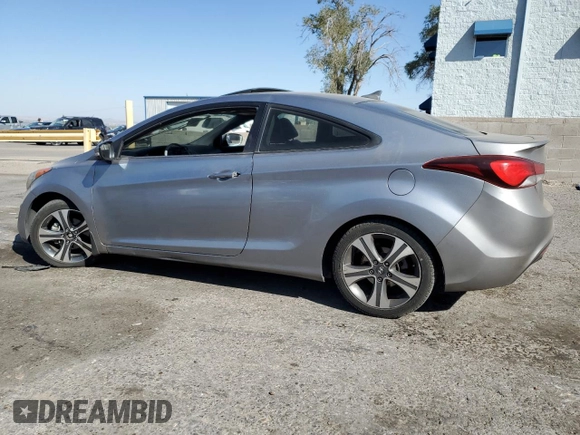 2013 Hyundai Elantra Coupe SE with VIN KMHDH6AE7DU016505, listed as a Copart auction lot 74535694 with 0 mi miles and Salvage Title. Bid and sale history available at carsss.com. Image 2.