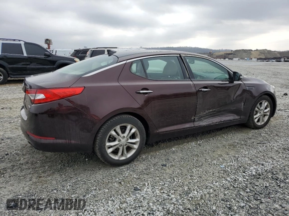 2012 Kia Optima EX with VIN 5XXGN4A69CG018316, listed as a Copart auction lot 43252345 with 131,165 mi miles and Salvage Title. Bid and sale history available at carsss.com. Image 3.