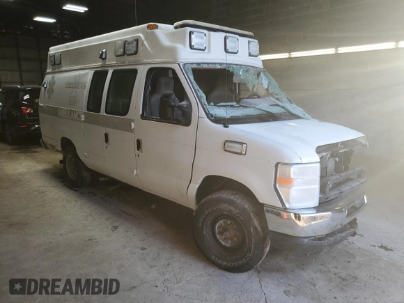 2014 Ford Econoline Cargo with VIN 1FDSS3EL6EDA65437, listed as a Copart auction lot 48811205 with Not Provided miles and Salvage Title. Bid and sale history available at DreamBid. Image 4.