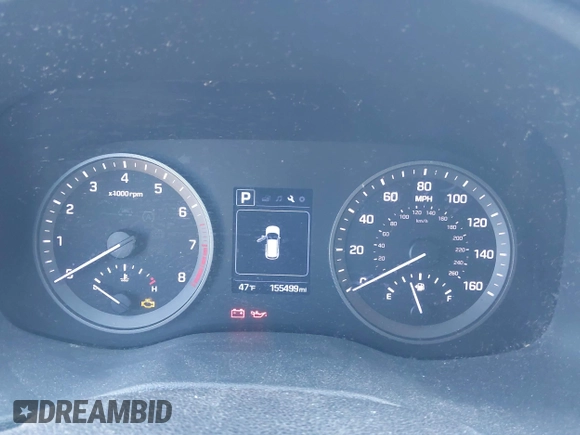 2017 Hyundai Tucson SE with VIN KM8J3CA48HU540372, listed as a IAAI auction lot 41814051 with 155,499 mi miles. Bid and sale history available at carsss.com. Image 7.