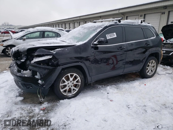 2018 Jeep Cherokee Latitude Plus with VIN 1C4PJLLB4JD503969, listed as a Copart auction lot 87588395 with 92,579 mi miles and Salvage Title. Bid and sale history available at carsss.com. Image 1.