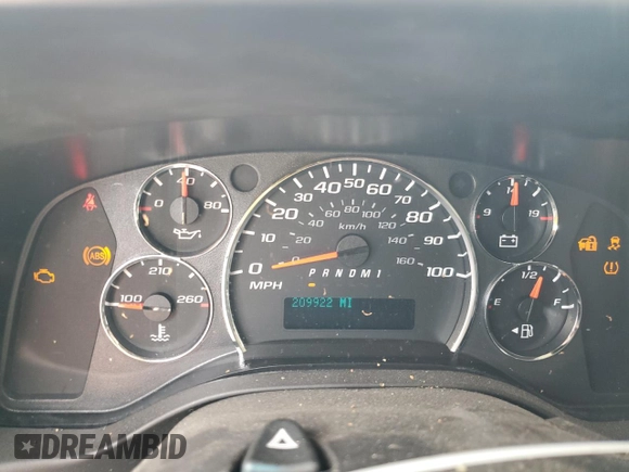 2013 Chevrolet Express Cargo with VIN 1GCWGFBA4D1105381, listed as a Copart auction lot 60138065 with 209,922 mi miles and Salvage title. Bid and sale history available at DreamBid. Image 9.