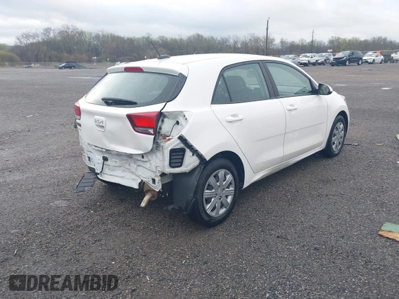 2022 Kia Rio S with VIN 3KPA25AD1NE437453, listed as a IAAI auction lot 41965684 with 78,420 mi miles and . Bid and sale history available at DreamBid. Image 4.