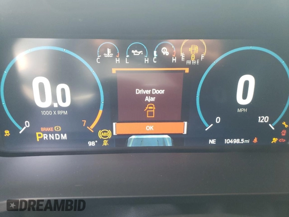 2023 Ford F-150 XL with VIN 1FTFW1E83PFC67461, listed as a Copart auction lot 66444875 with 10,498 mi miles and Salvage title. Bid and sale history available at DreamBid. Image 9.