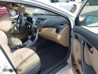 2012 Hyundai Elantra GLS PZEV with VIN 5NPDH4AE9CH150837, listed as a IAAI auction lot 41888818 with 86,210 mi miles. Bid and sale history available at carsss.com. Image 5.