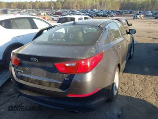 2015 Kia Optima LX with VIN KNAGM4A76F5624013, listed as a IAAI auction lot 41887296 with 224,720 mi miles. Bid and sale history available at carsss.com. Image 4.