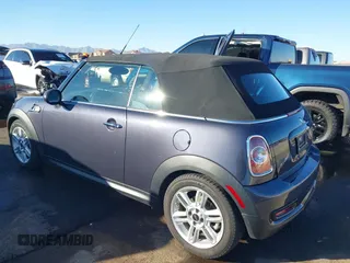 2012 MINI Convertible S with VIN WMWZP3C53CT550336, listed as a IAAI auction lot 40857283 with 51,111 mi miles and . Bid and sale history available at DreamBid. Image 3.