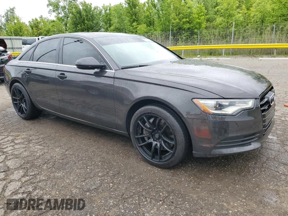2012 Audi A6 Premium Plus with VIN WAUGGAFC2CN054230, listed as a Copart auction lot 58772165 with 154,349 mi miles and Clean title. Bid and sale history available at DreamBid. Image 4.