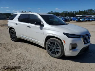 2022 Chevrolet Traverse Premier with VIN 1GNEVKKW7NJ181417, listed as a Copart auction lot 47732795 with 25,744 mi miles and Clean Title. Bid and sale history available at carsss.com. Image 4.