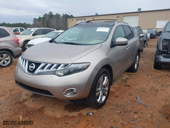 2009 Nissan Murano LE with VIN JN8AZ18WX9W137860, listed as a IAAI auction lot 41761735 with 148,570 mi miles. Bid and sale history available at carsss.com. Image 2.