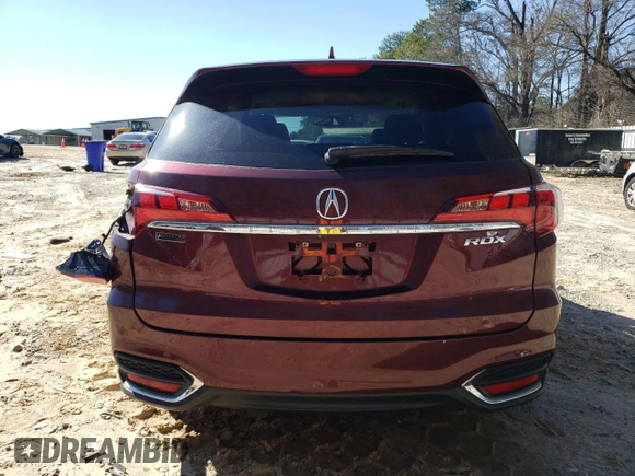 2017 Acura RDX w/Technology Pkg with VIN 5J8TB3H57HL021349, listed as a Copart auction lot 45471785 with 95,708 mi miles and Salvage Title. Bid and sale history available at carsss.com. Image 6.
