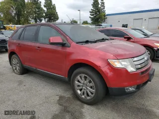 2010 Ford Edge SEL with VIN 2FMDK3JC7ABA20523, listed as a Copart auction lot 53497535 with 164,089 mi miles and Salvage Title. Bid and sale history available at carsss.com. Image 4.