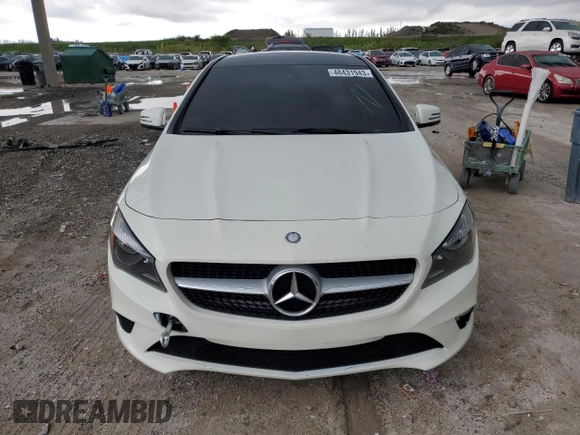 2016 Mercedes-Benz CLA with VIN WDDSJ4GB7GN332184, listed as a Copart auction lot 48431943 with 53,272 mi miles. Bid and sale history available at carsss.com. Image 5.